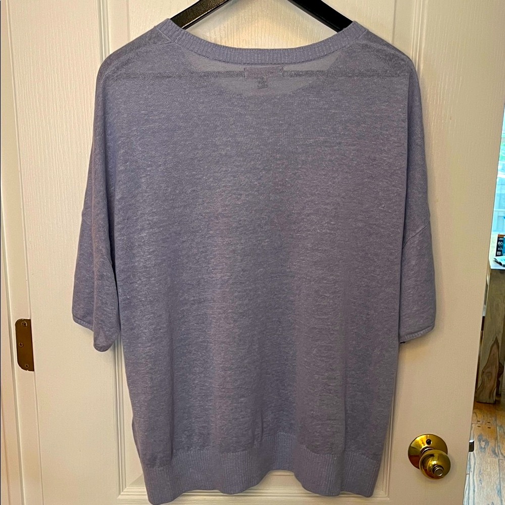 Banana Republic Fern Linen Blend Short Sleeve Sweater - Picture 4 of 7